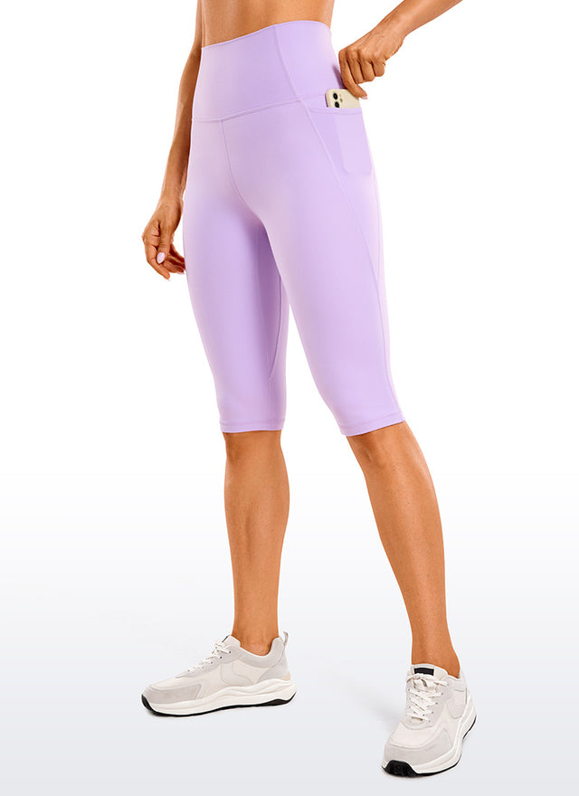 CRZ YOGA Women's Butterluxe Knee Length Pockets Capri Leggings 13