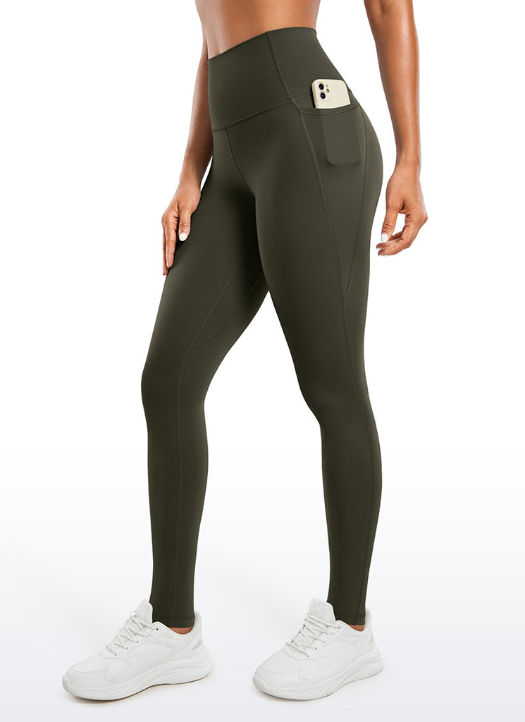 CRZ YOGA Womens Butterluxe Pockets Workout Leggings 30" Black