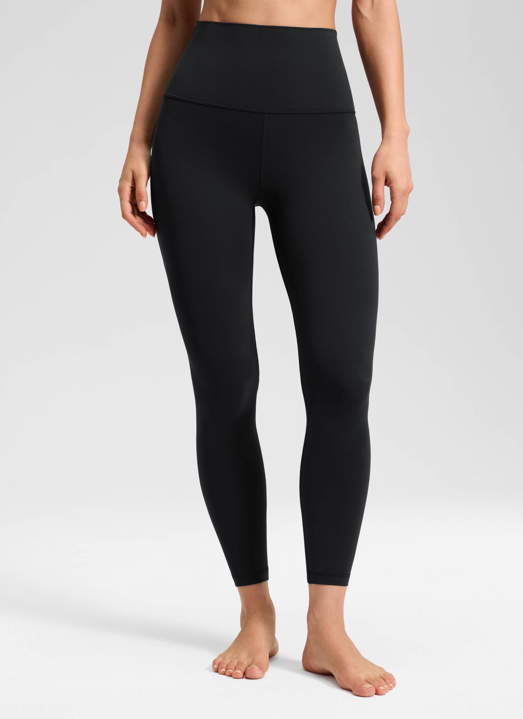 CRZ YOGA Women's Lounge Super High Rise Butterluxe Yoga Leggings 25'' Black @model_info:Katya