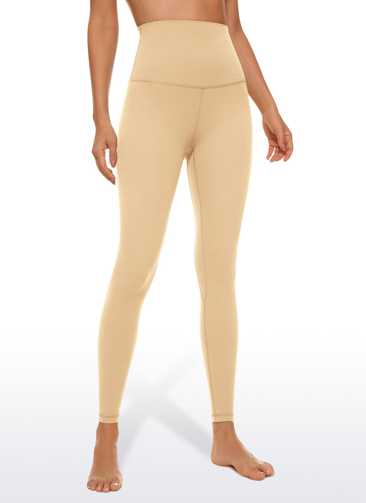 CRZ YOGA Women's Lounge Super High Rise Butterluxe Yoga Leggings 25'' Taupe
