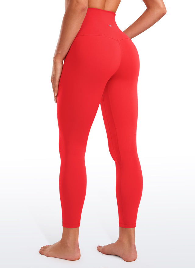 CRZ YOGA Women's Lounge Super High Rise Butterluxe Yoga Leggings 25'' Deep Red @model_info:Grabi