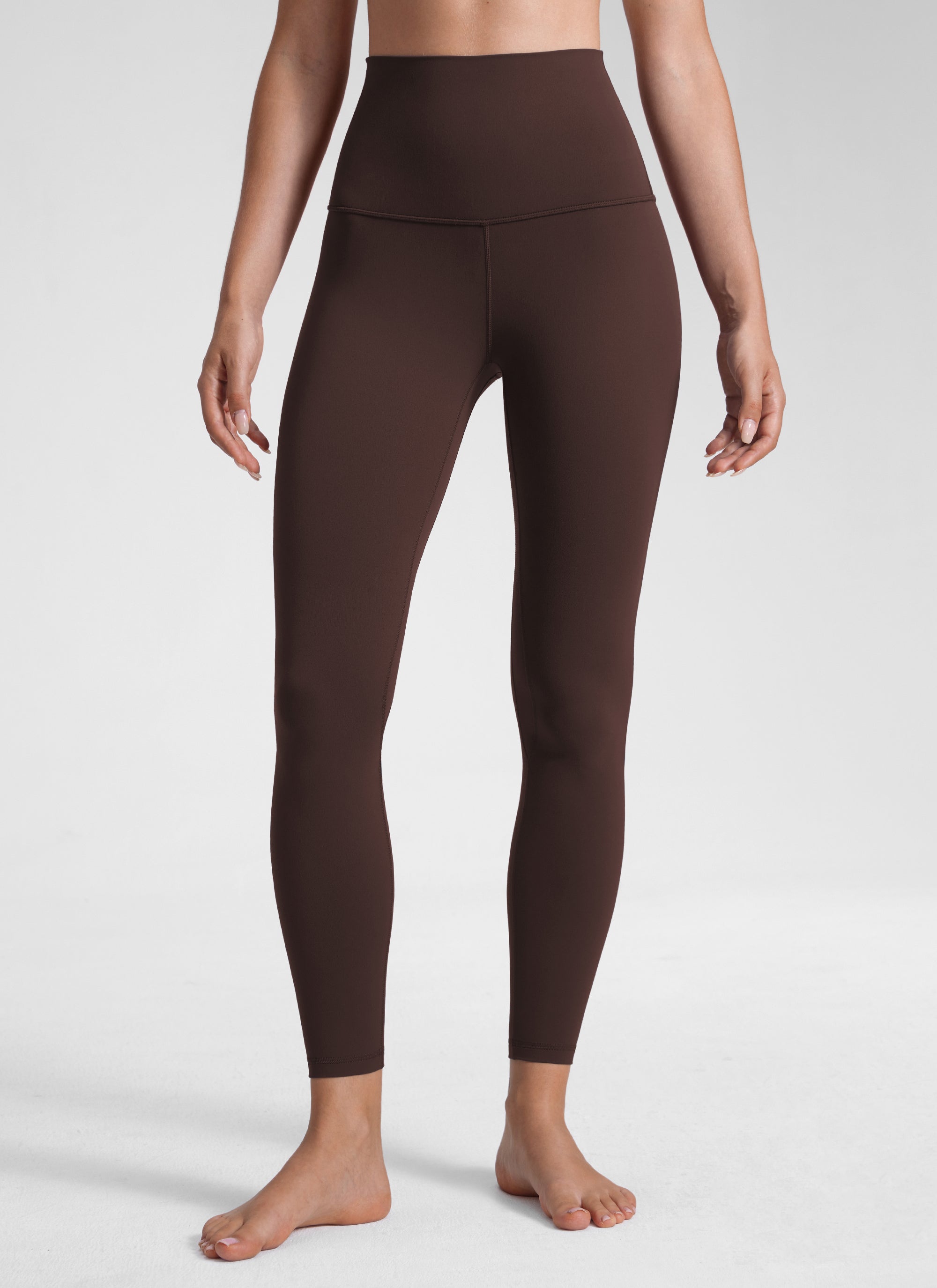CRZ YOGA Women's Lounge Super High Rise Butterluxe Yoga Leggings 25'' Hot Fudge Brown @model_info:Malisa