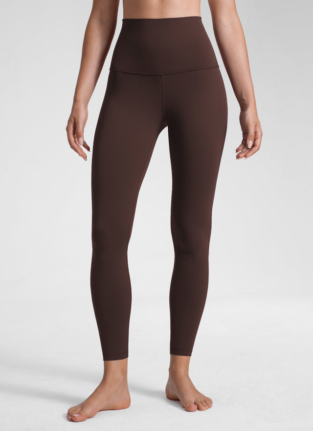 CRZ YOGA Women's Lounge Super High Rise Butterluxe Yoga Leggings 25'' Hot Fudge Brown @model_info:Malisa