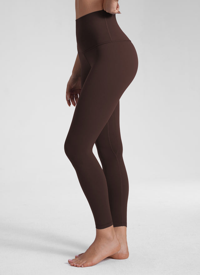 CRZ YOGA Women's Lounge Super High Rise Butterluxe Yoga Leggings 25'' Hot Fudge Brown @model_info:Malisa