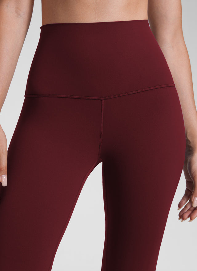 CRZ YOGA Women's Lounge Super High Rise Butterluxe Yoga Leggings 25'' Red Merlot @model_info:Malisa