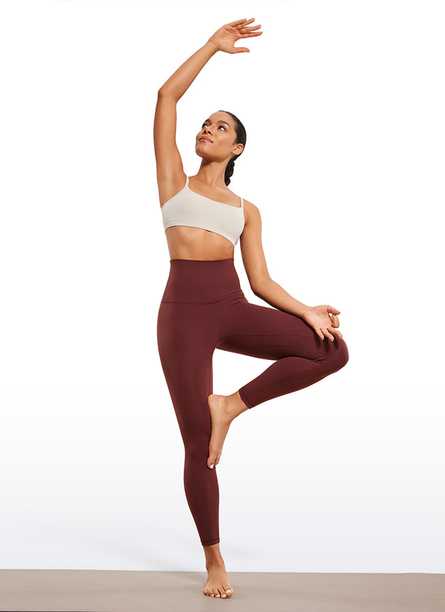 CRZ YOGA Women's Lounge Super High Rise Butterluxe Yoga Leggings 25'' Noctilucence Red @model_info:Fiona