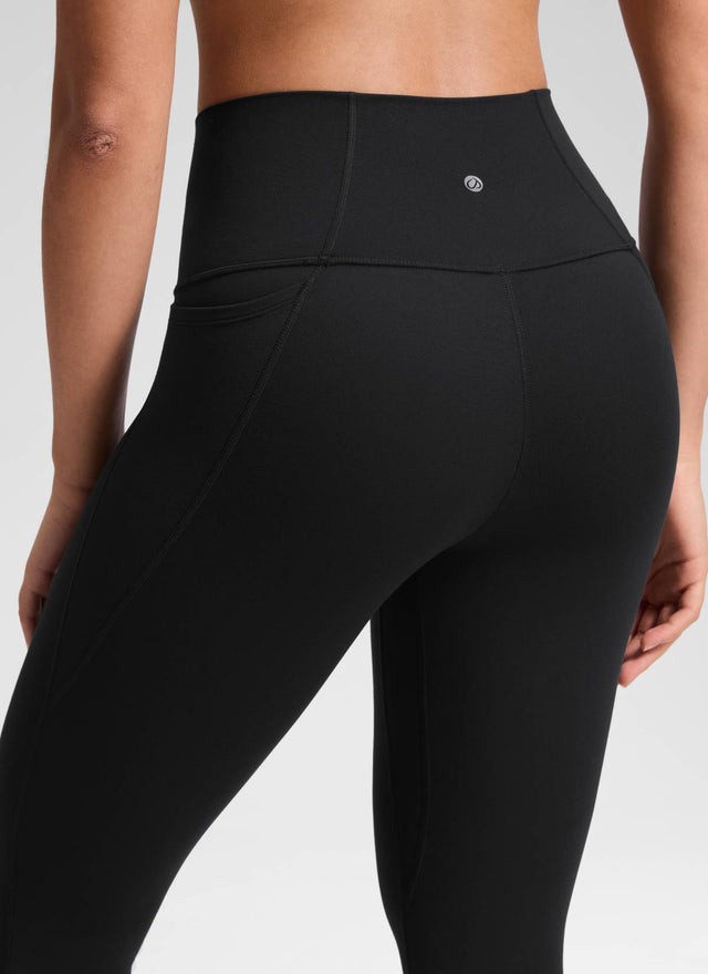 CRZ YOGA Women's Yoga High Rise Butterluxe Capri with Pockets 21'' Black