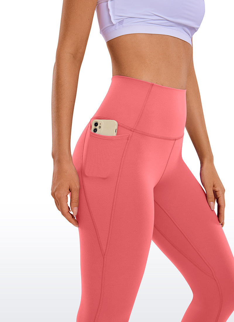 CRZ YOGA Women's Yoga High Rise Butterluxe Capri with Pockets 21'' Raspberry Sorbet