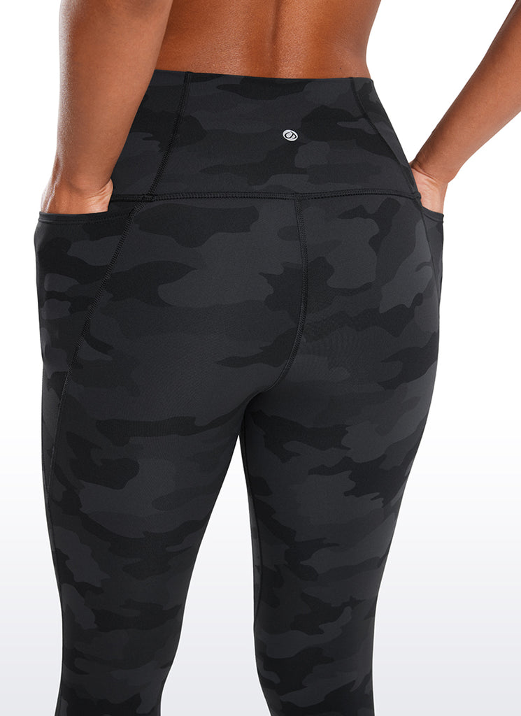 CRZ YOGA Women's Yoga High Rise Butterluxe Capri with Pockets 21'' True Navy