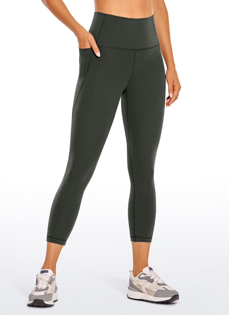 CRZ YOGA Women's Yoga High Rise Butterluxe Capri with Pockets 21'' Hibiscus Purple