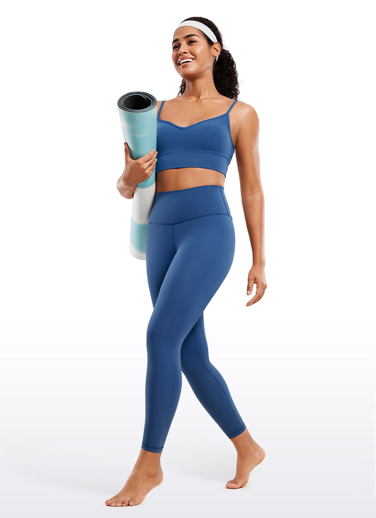 CRZ YOGA Women's Yoga Train High Rise Brushed Nakedfeel Leggings 25'' Intersellar Black