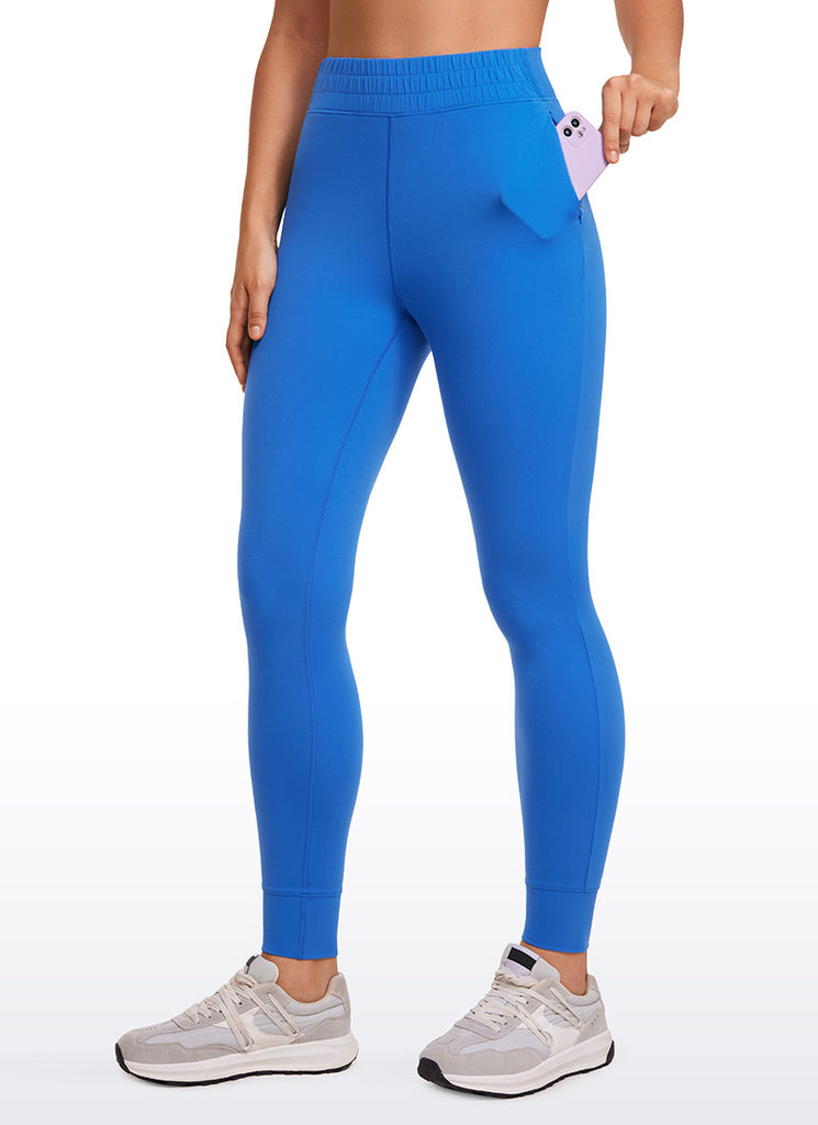 CRZ YOGA Womens Butterluxe High Waisted Joggers 27" with Pockets Grey Sage