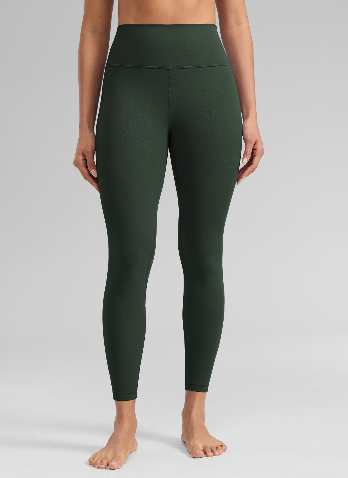 CRZ YOGA Women's Workout High Rise Butterlift Yoga Leggings 25'' Legend Green