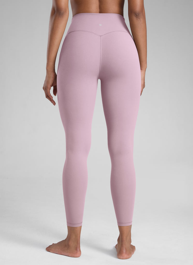 CRZ YOGA Women's Workout High Rise Butterlift Yoga Leggings 25'' Pink Lilac
