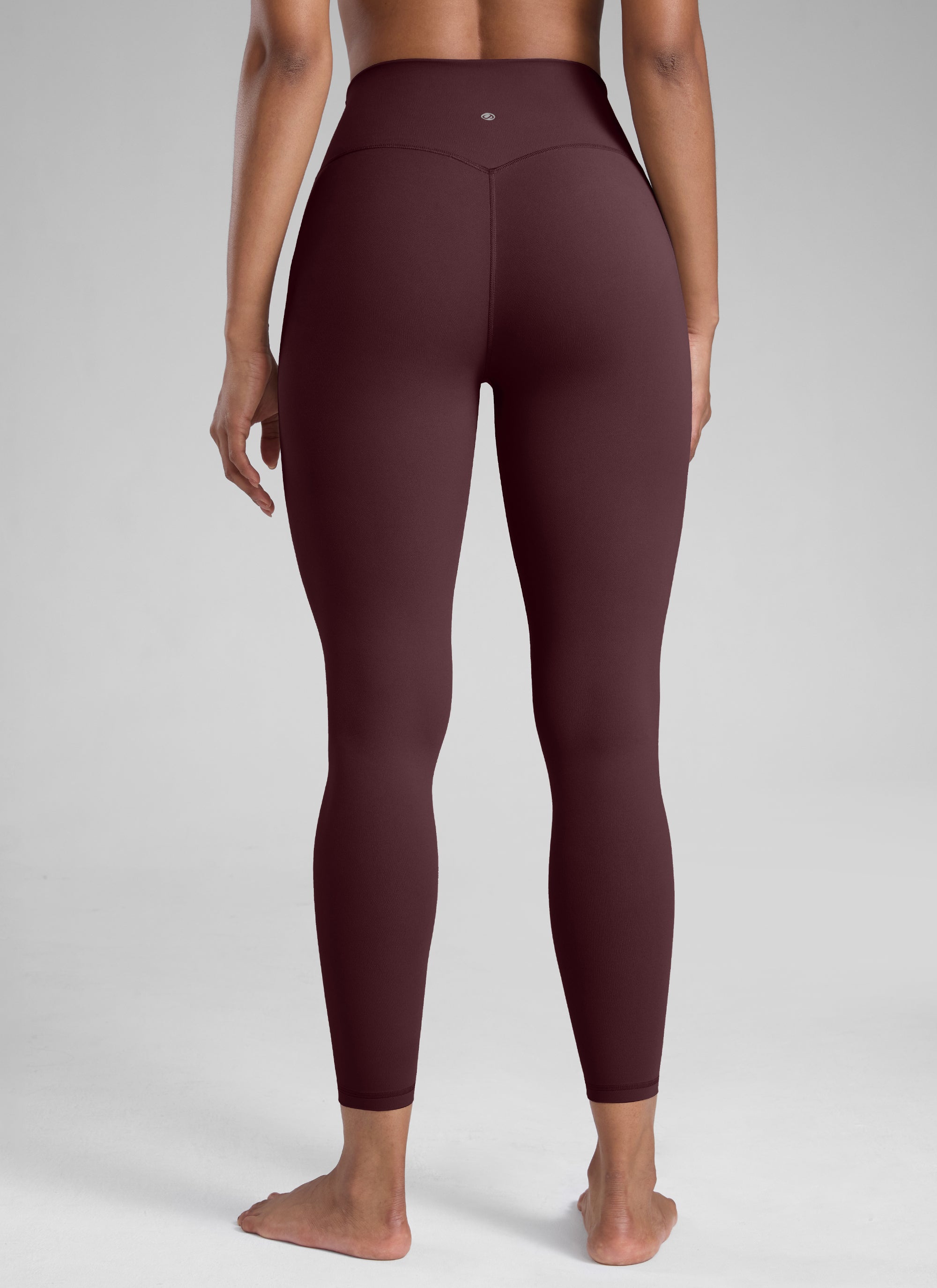 CRZ YOGA Women's Workout High Rise Butterlift Yoga Leggings 25'' Ripe Plum @model_info:Barbara