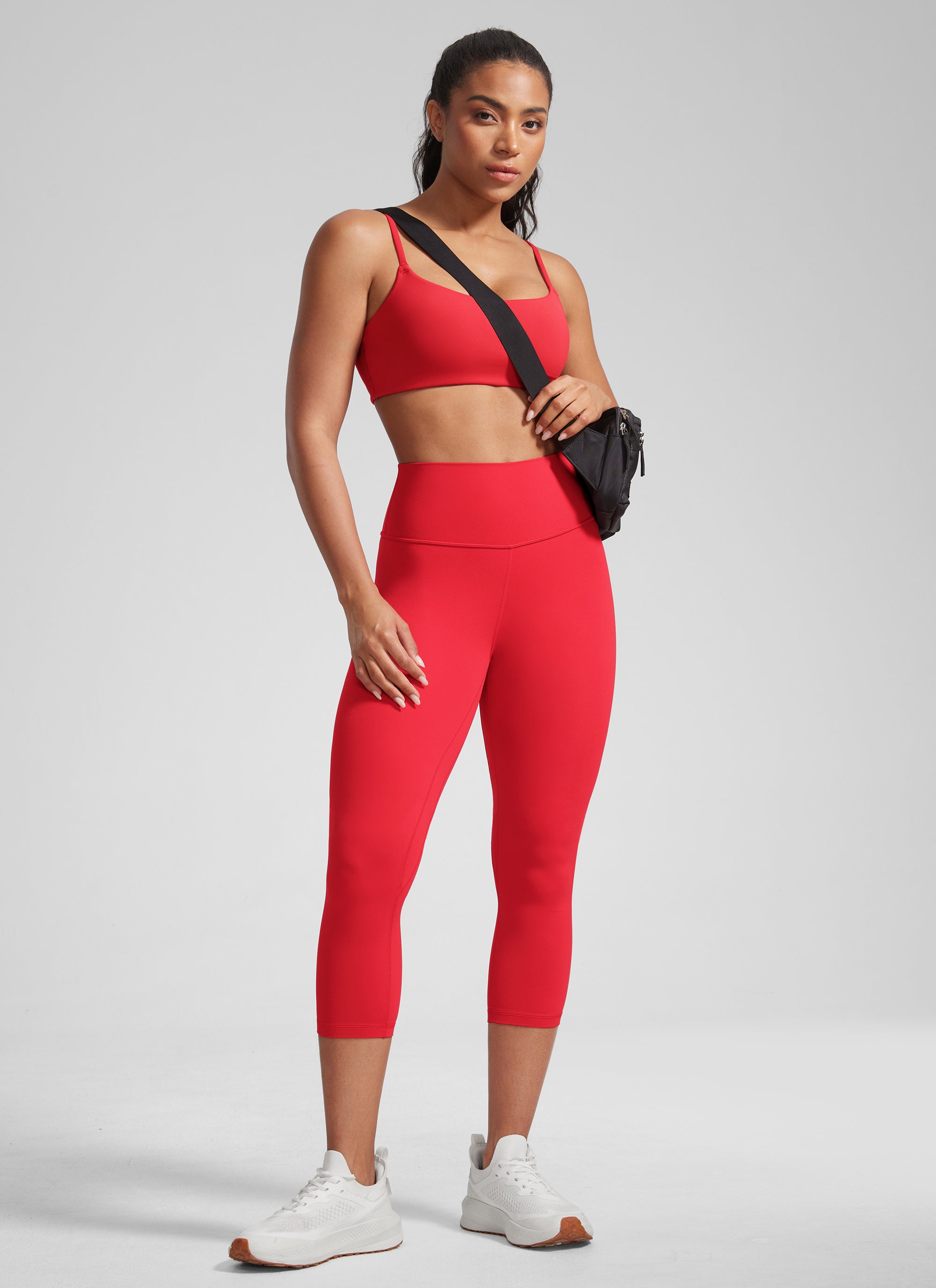 CRZ YOGA Women's High Waisted Capris Workout Leggings 21