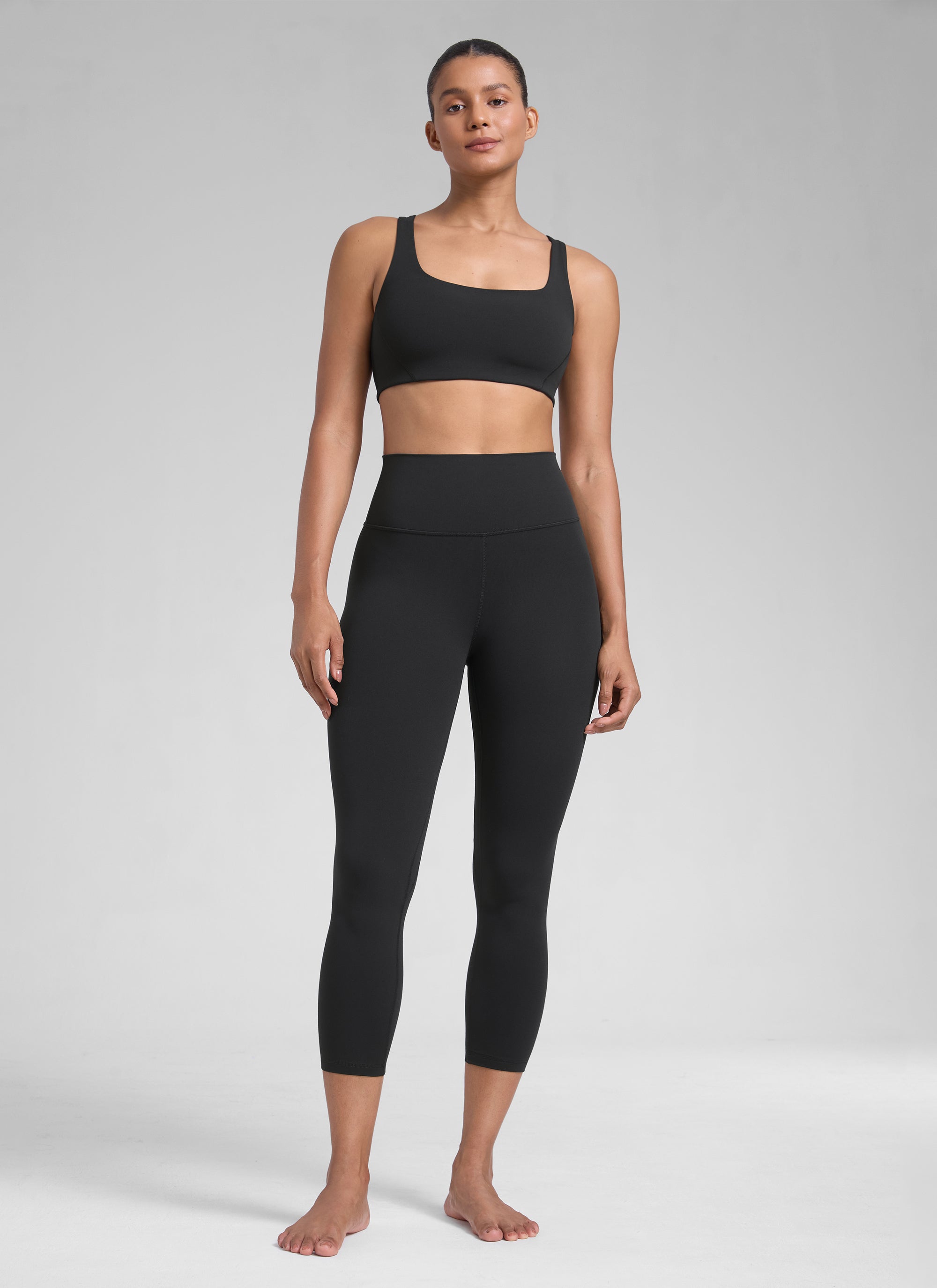 CRZ YOGA Women's High Waisted Capris Workout Leggings 23