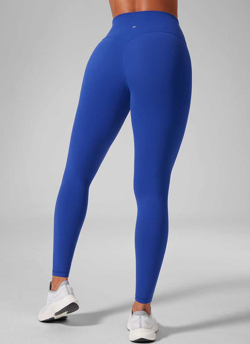 CRZ YOGA Women's Workout High Rise Butterlift Yoga Leggings 28'' Waves Blue