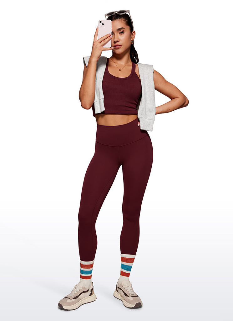 CRZ YOGA Women's Butterluxe Double seamed Yoga Leggings 28" Melanite