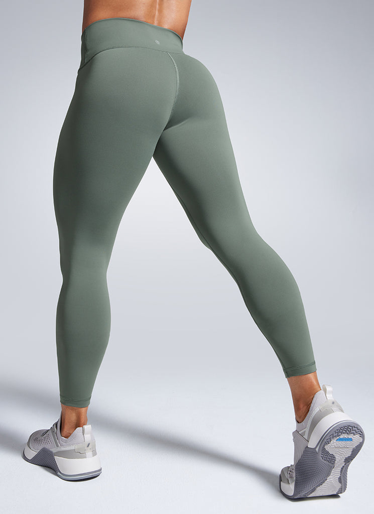 CRZ YOGA Women's Workout High Rise Butterbreeze Training Leggings 25'' Grey Sage