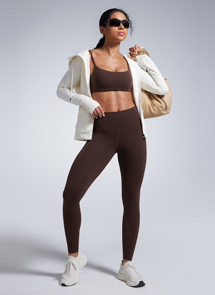 CRZ YOGA Women's Workout High Rise Butterbreeze Training Leggings 28'' True Navy