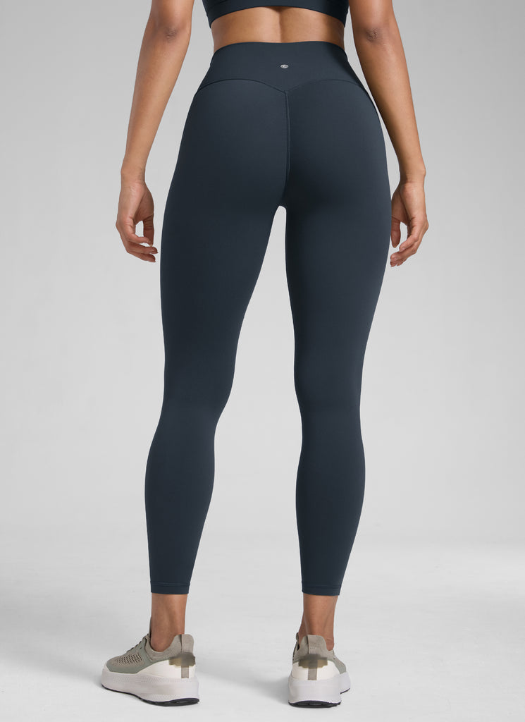 CRZ YOGA Women Butterlift High Rise Scrunch Butt Legging No Front Seam True Navy