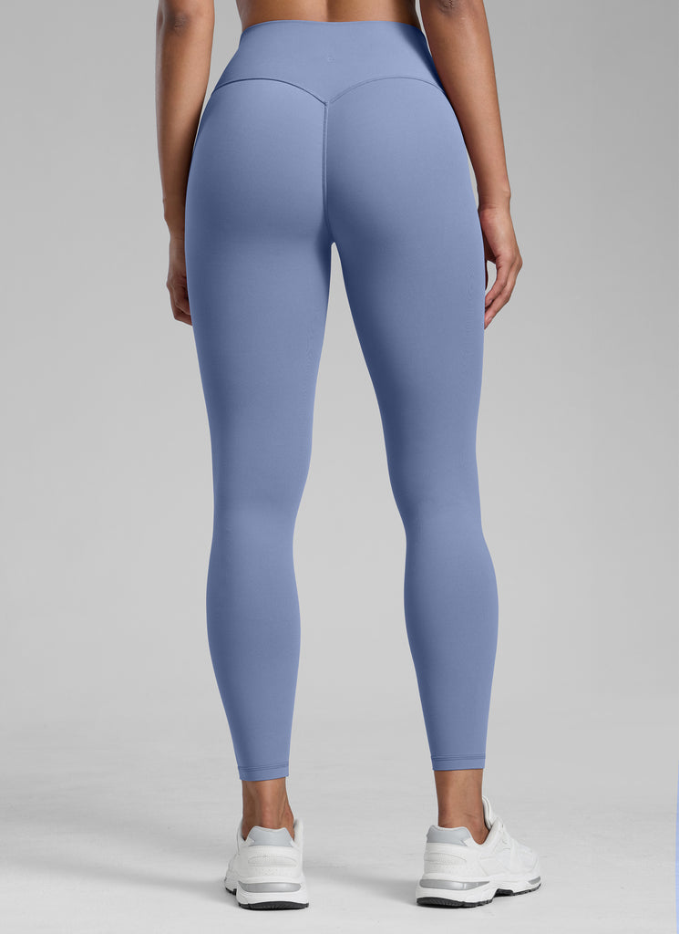 CRZ YOGA Women Butterlift High Rise Scrunch Butt Legging No Front Seam Oasis Blue
