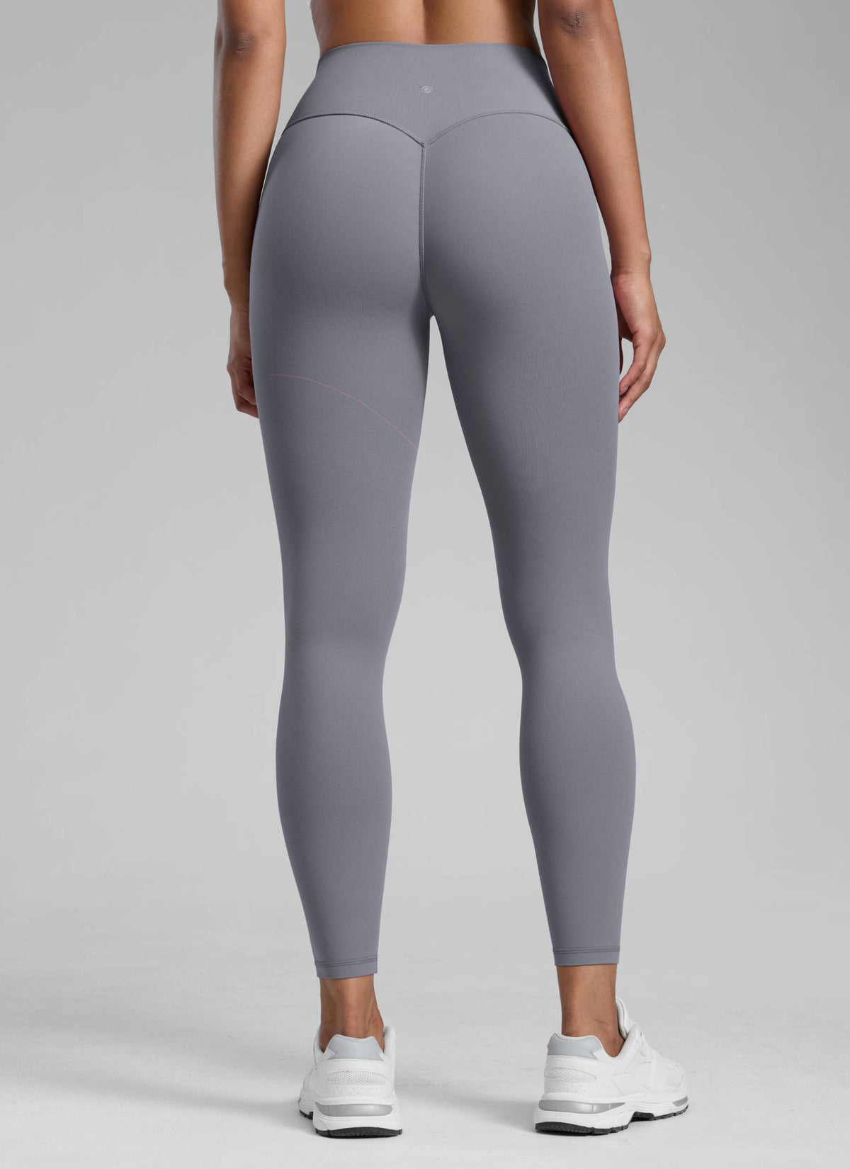 CRZ YOGA Women Butterlift High Rise Scrunch Butt Legging No Front Seam Solar Grey @model_info:Barbara
