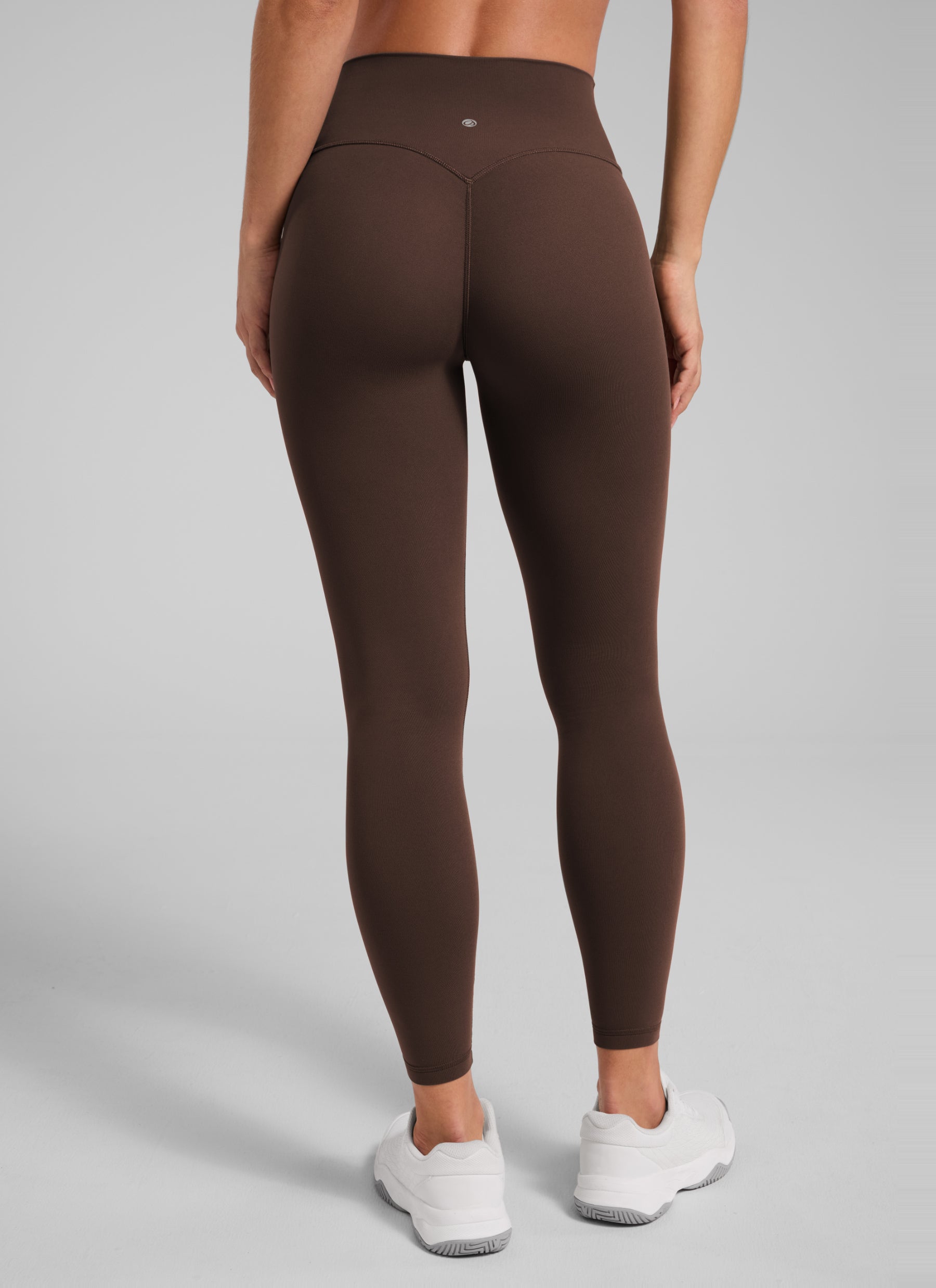 CRZ YOGA Women Butterlift High Rise Scrunch Butt Legging No Front Seam Walnut Brown