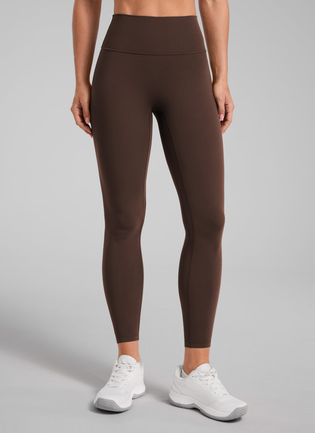 CRZ YOGA Women Butterlift High Rise Scrunch Butt Legging No Front Seam Walnut Brown @model_info:S2
