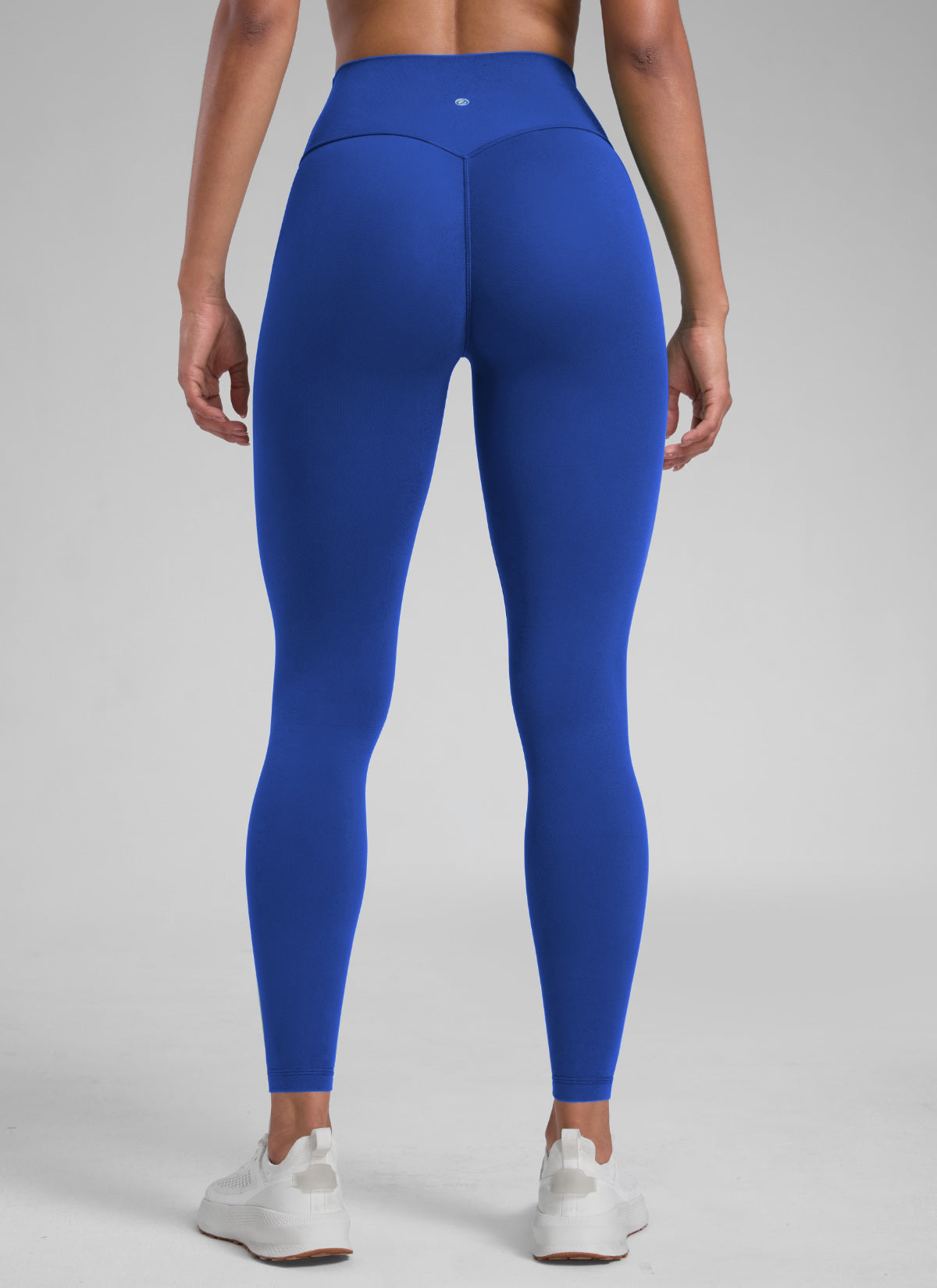 CRZ YOGA Women's Secretsculpt™ Workout No Front Seam Legging 28'' Waves Blue @model_info:Barbara