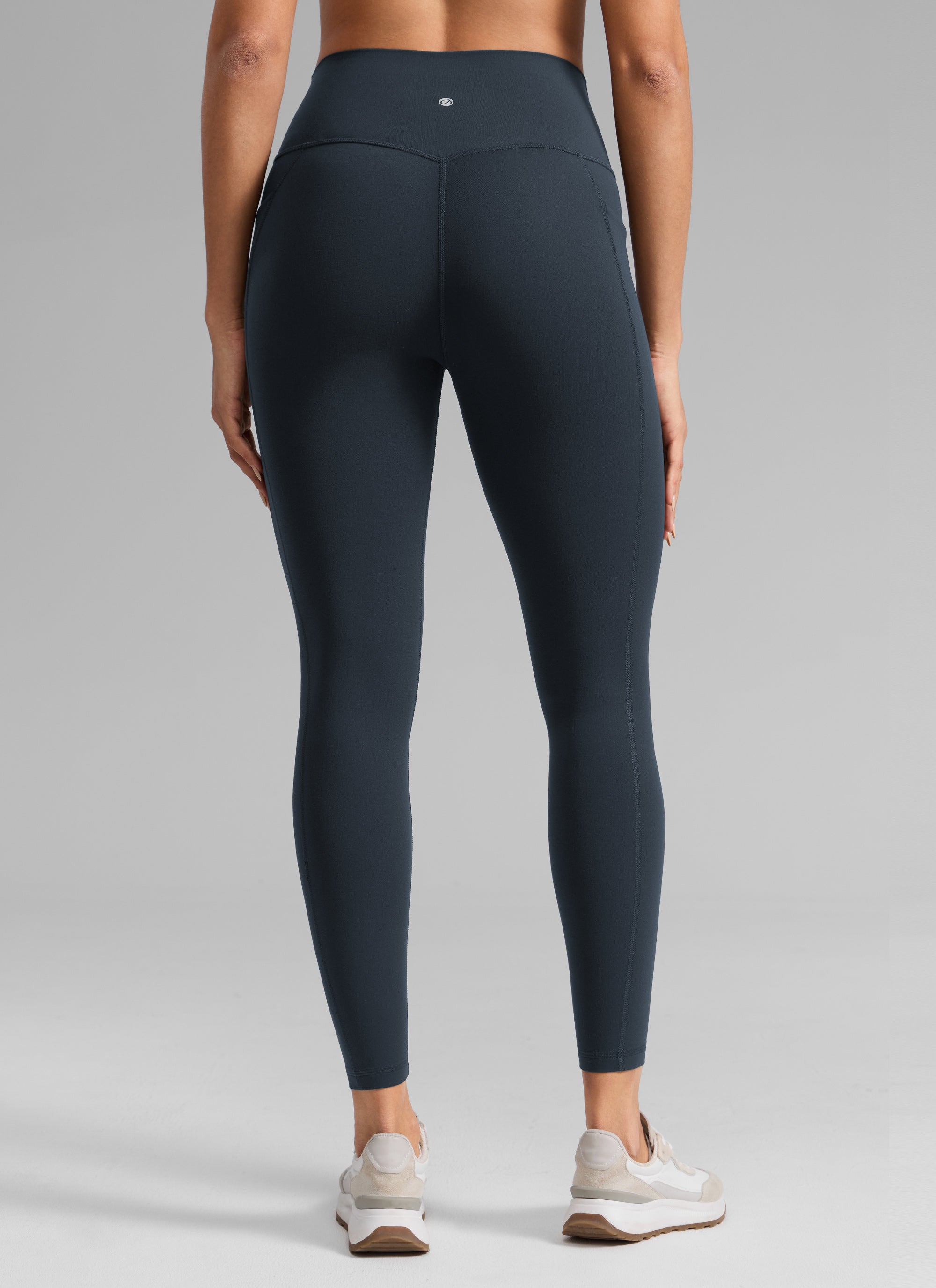 CRZ YOGA Women's Butterlift Workout High Rise Pocket Leggings 25'' True Navy