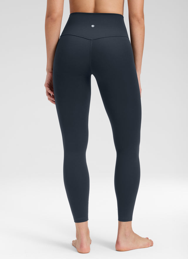 CRZ YOGA Women's Butterluxe Yoga High Rise No Front Seam Legging 25'' True Navy @model_info:Bruna