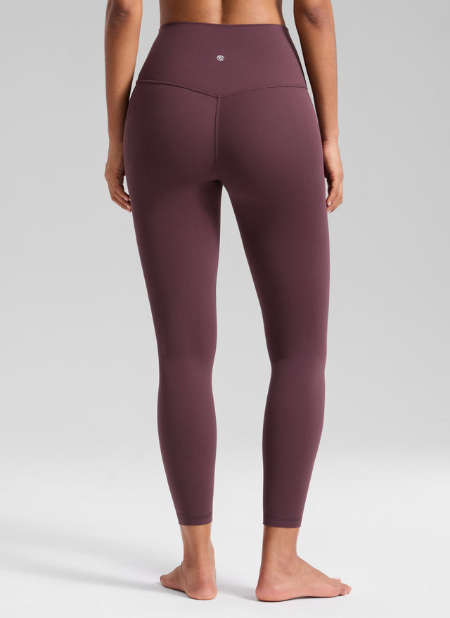 CRZ YOGA Women's Butterluxe Yoga High Rise No Front Seam Legging 25'' Plumbrown