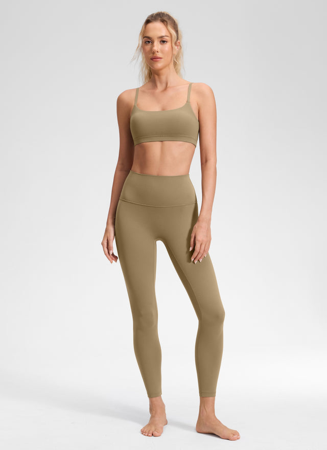 CRZ YOGA Women's Butterluxe Yoga High Rise No Front Seam Legging 25'' Soul Brown