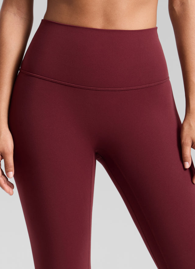 CRZ YOGA Women's Butterluxe Yoga High Rise No Front Seam Legging 25'' Burgundy Bay
