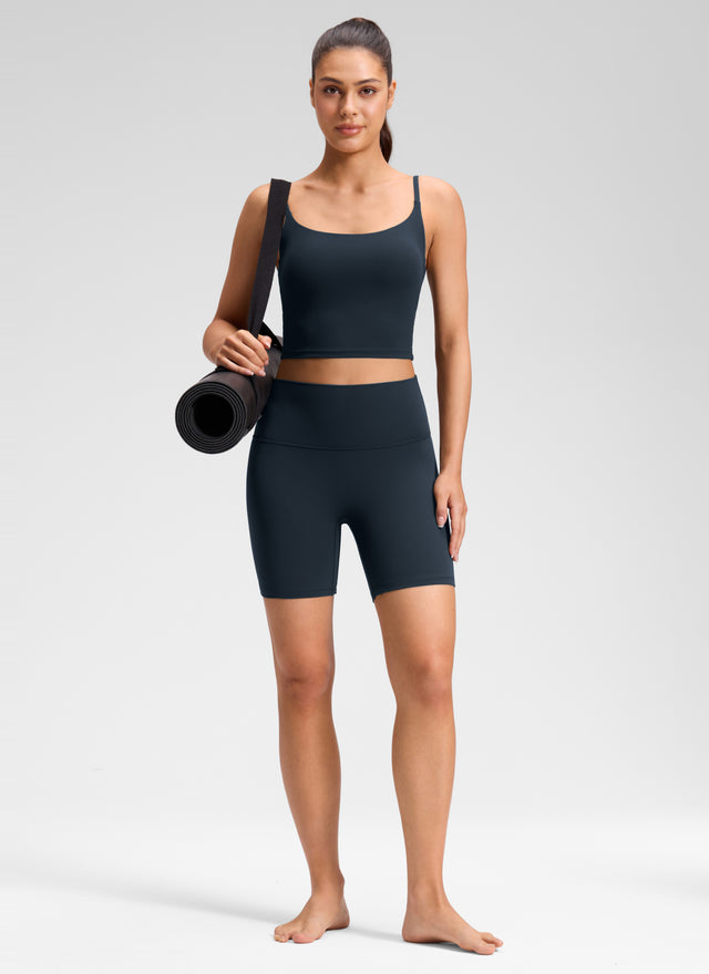 CRZ YOGA Women's Butterluxe Yoga High Rise No Front Seam Short 6