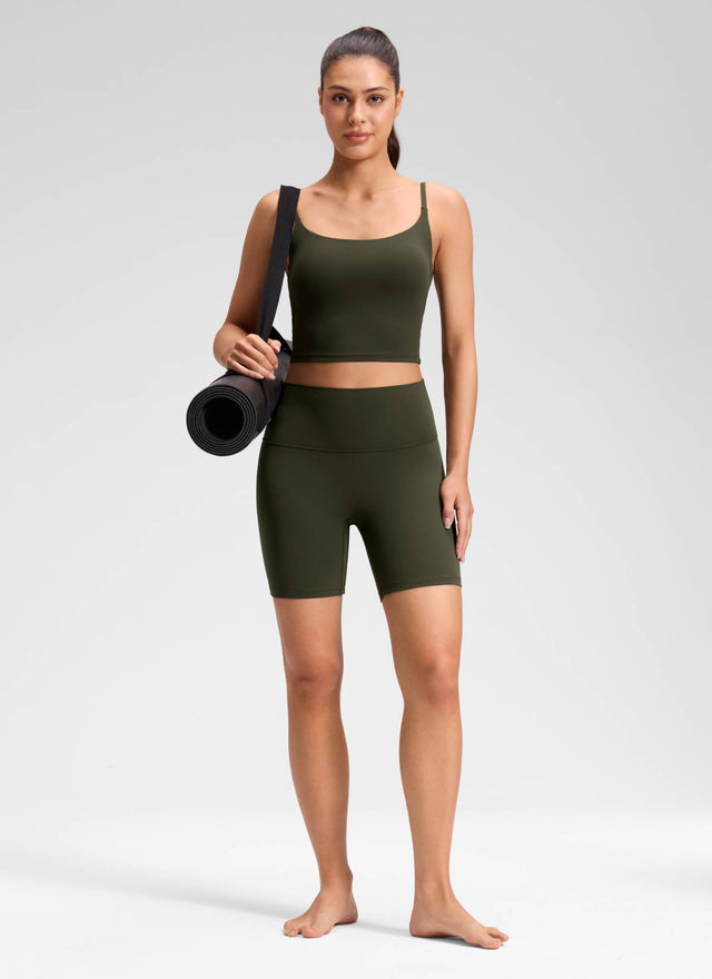 CRZ YOGA Women's Butterluxe Yoga High Rise No Front Seam Short 6