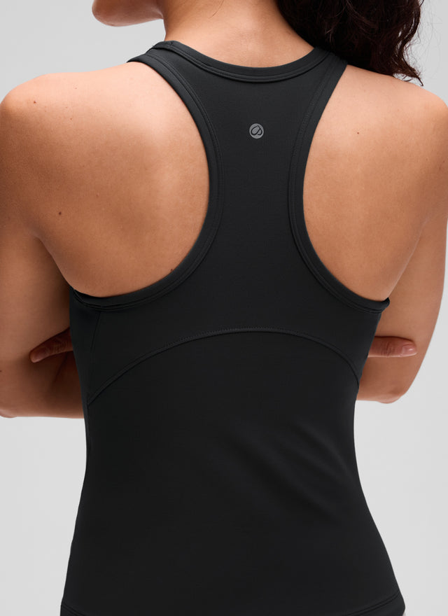 CRZ YOGA Women's Yoga Tight Fit Tops Butterluxe Tank Top High Neck Black @model_info:Larissa