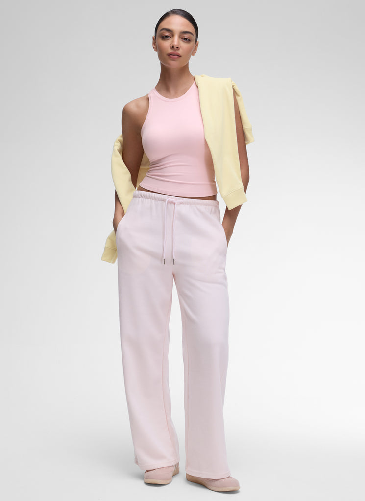 CRZ YOGA Women High Neck Casual Double Lined Sleeveless Tanks Hot Fudge Brown