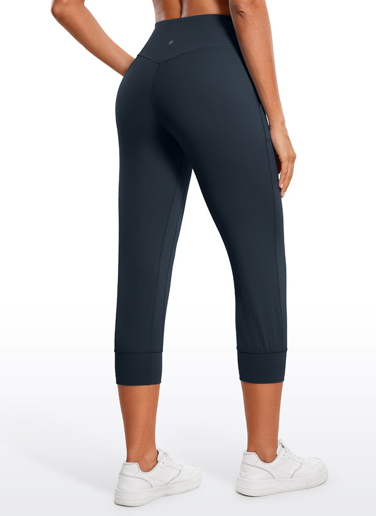 CRZ YOGA Women's Butterluxe High Rise Joggers Pants with Pockets 23'' True Navy