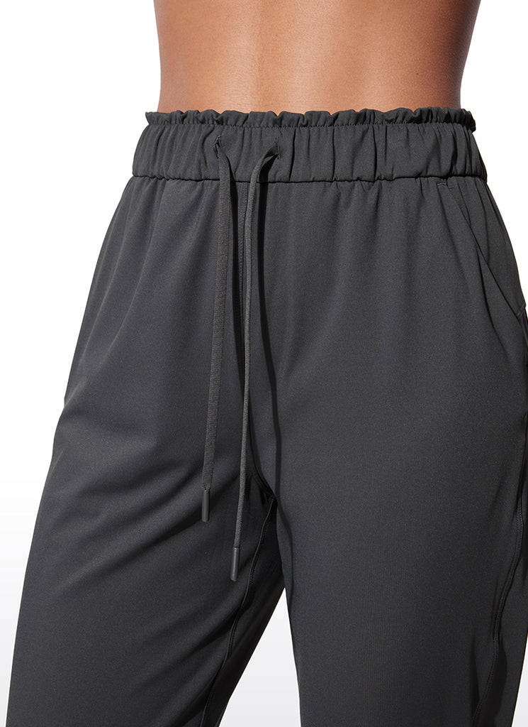 CRZ YOGA Women 4-Way Stretch High Waisted Pockets Joggers Casual 28" Platinum Grey