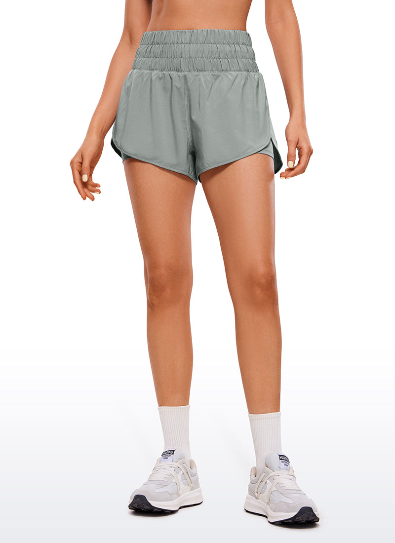 Feathery-Fit Soft High-Rise 2 in 1 Shorts 3''