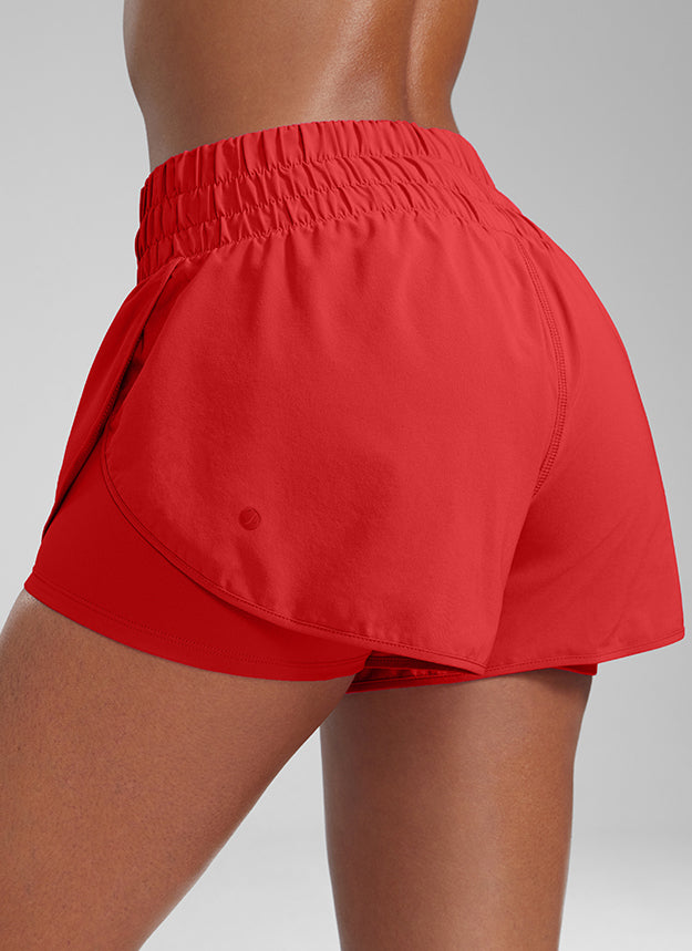 Feathery-Fit Soft  2 in 1 High Rise Short 3''