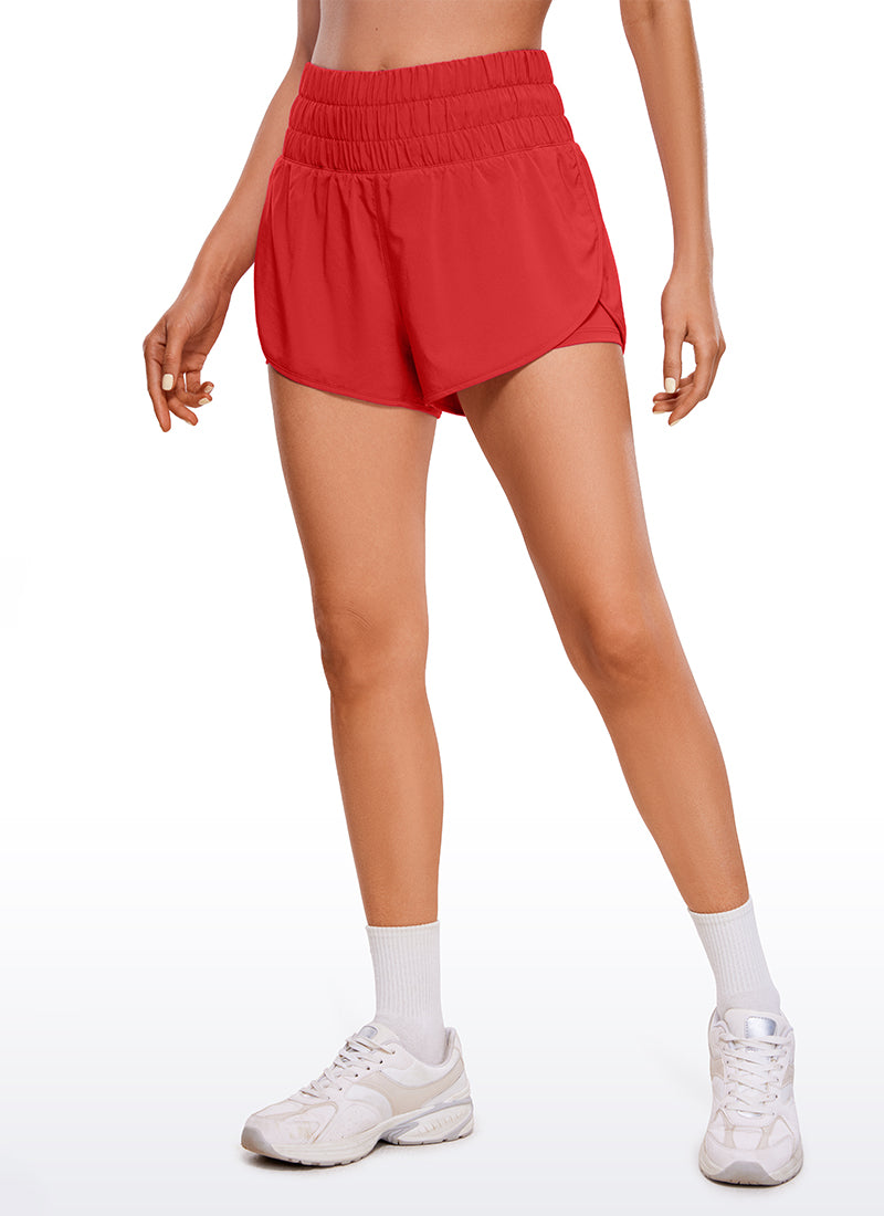 Feathery-Fit Soft High-Rise 2 in 1 Shorts 3''