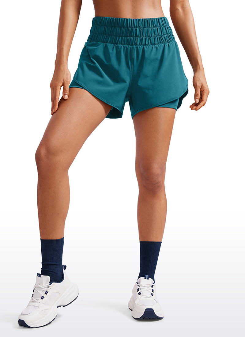Feathery-Fit Soft  2 in 1 High Rise Short 3''