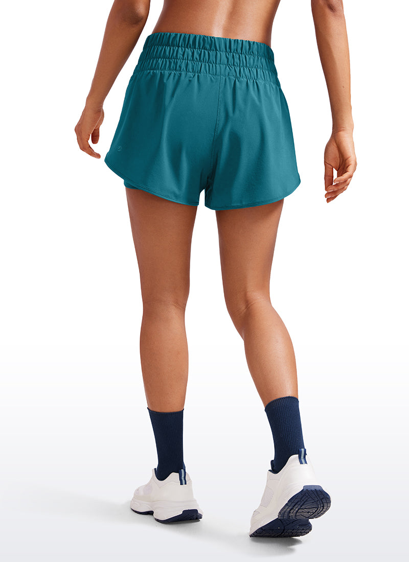 Feathery-Fit Soft  2 in 1 High Rise Short 3''