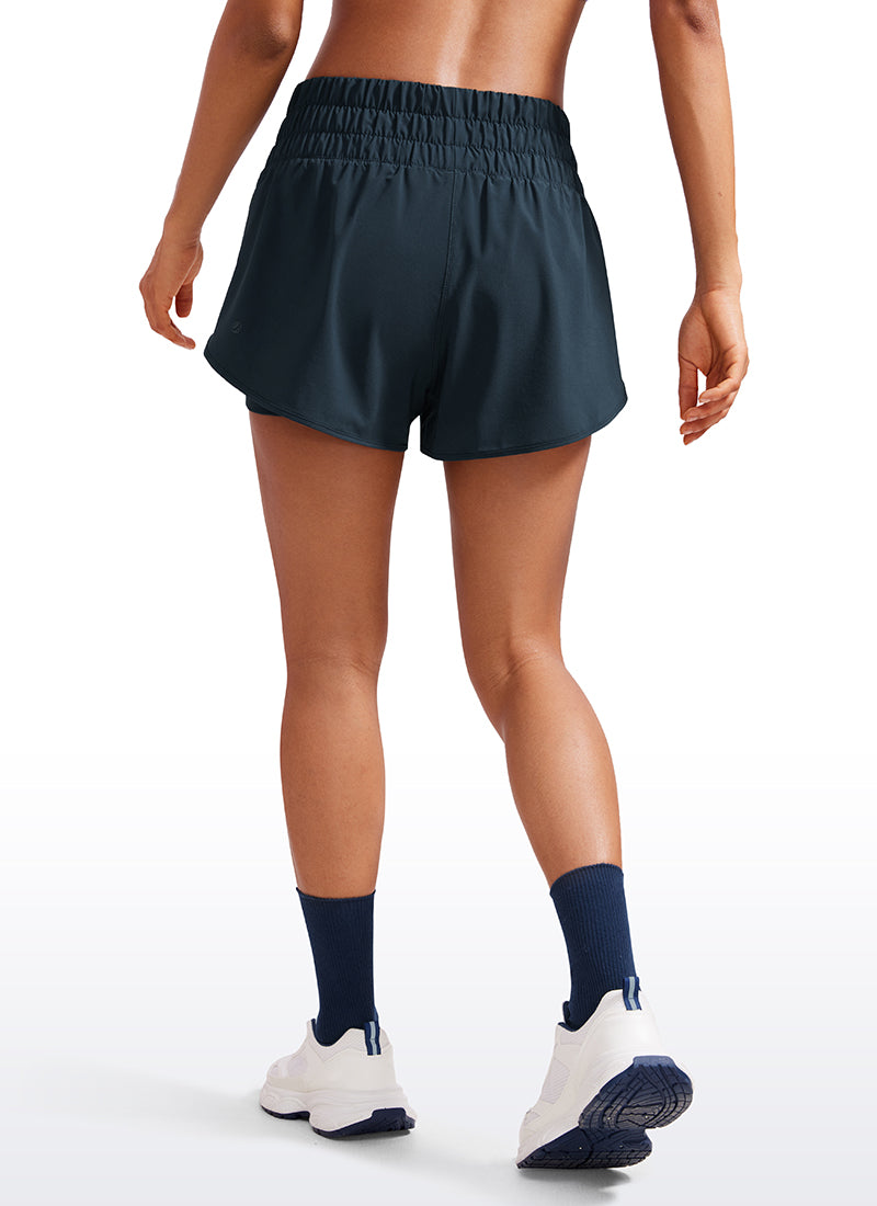 Feathery-Fit Soft  2 in 1 High Rise Short 3''