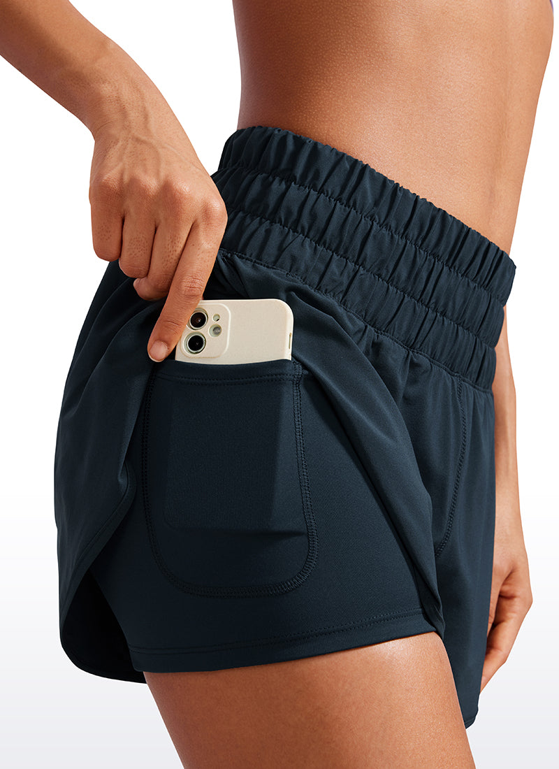 Feathery-Fit Soft  2 in 1 High Rise Short 3''