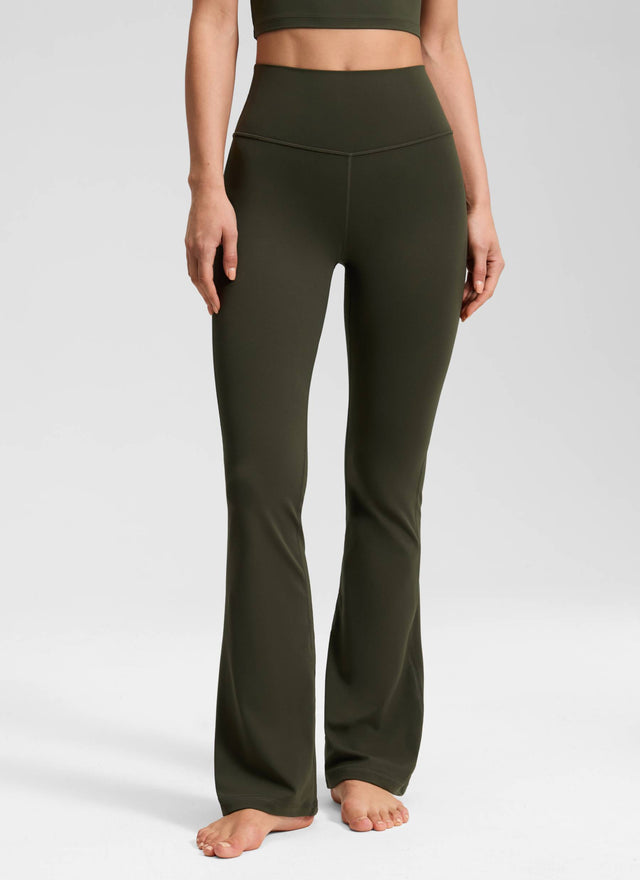 Butterluxe High Waist Flare Wide Leg Bootcut Pockets Leggings 31